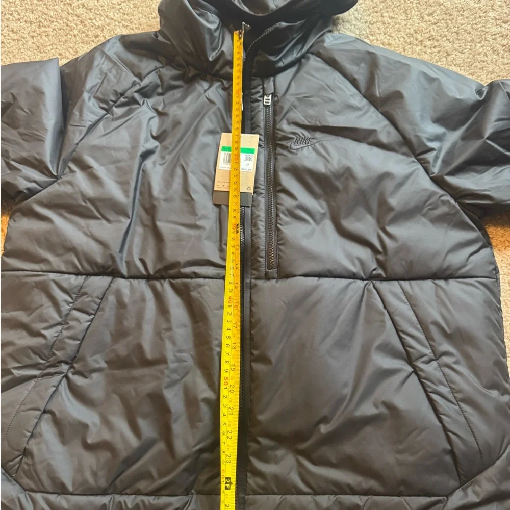 Nike Sportswear Therma-FIT Legacy Fleece Lined Hooded Jacket Black Size XL New - Picture 6 of 8